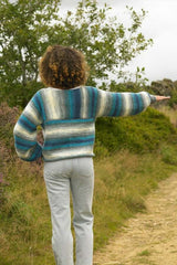 James C Brett 1001 Sweater in Aurora Chunky Leaflet