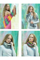 James C Brett 820 Wraps and Cowl in Shhh DK Leaflet