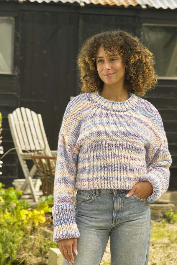 James C Brett JB997 Sweaters in Undertones Super Chunky Leaflet