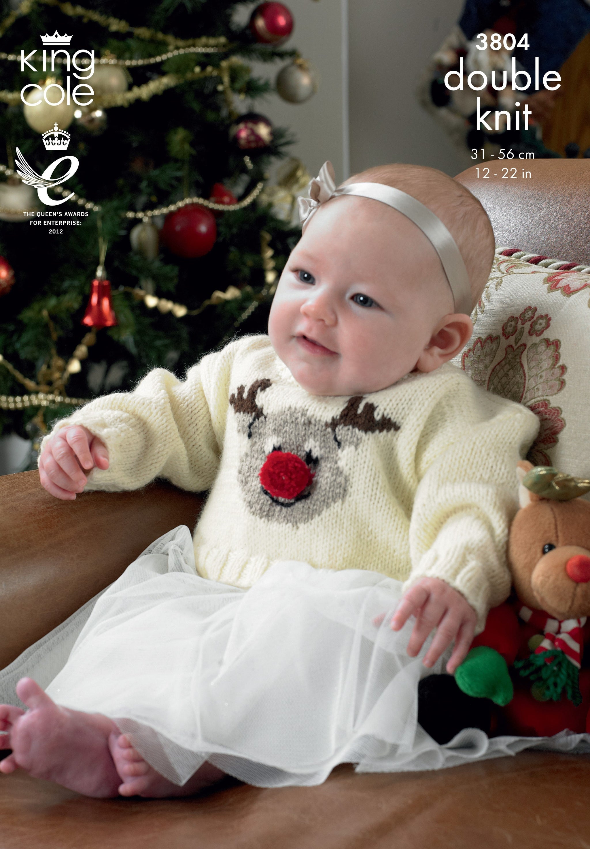 King Cole 3804 Baby Christmas Sweaters in Comfort DK Leaflet