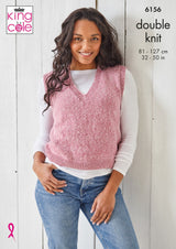 King Cole 6156 Tank Top and Sweater in Simply Denim DK Leaflet