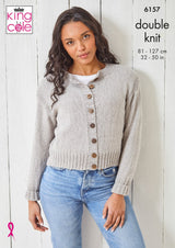 King Cole 6157 Cardigan and Sweater in Simply Denim DK Leaflet
