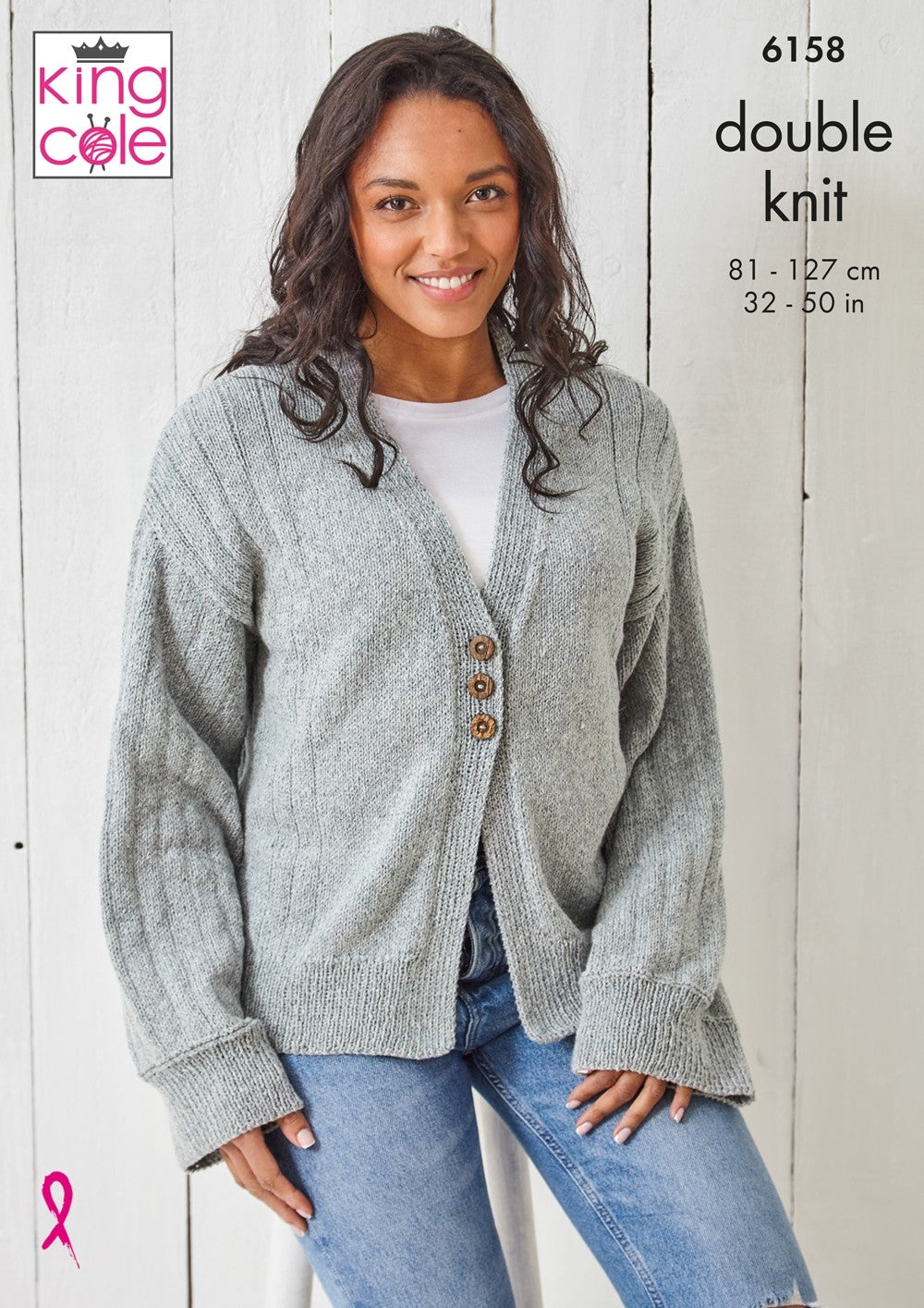 King Cole 6158 Sweater and Cardigan in Simply Denim DK Leaflet