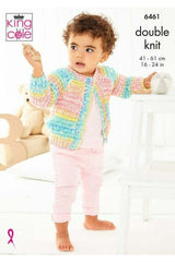 King Cole 6461 Sweater, Cardigan and Hat in Fjord Baby DK leaflet