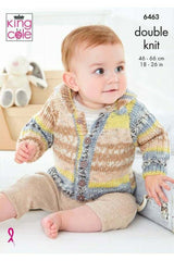 King Cole 6463 Jackets in Fjord Baby DK leaflet