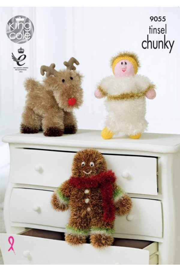 King Cole 9055 Tinsel Christmas in Tinsel Chunky Leaflet