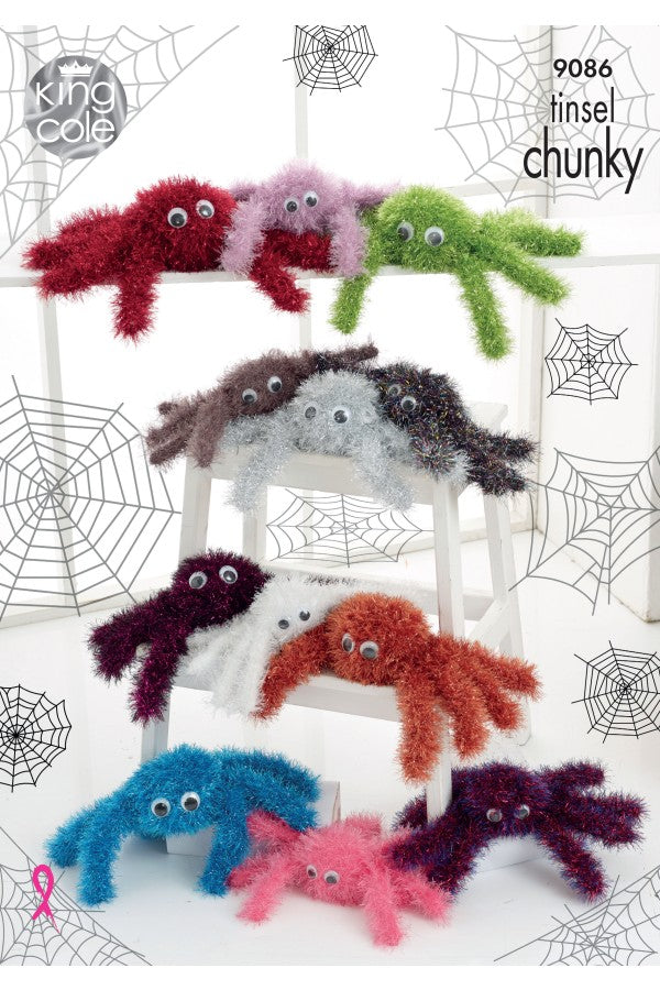 King Cole 9086 Spiders in Tinsel Chunky Leaflet