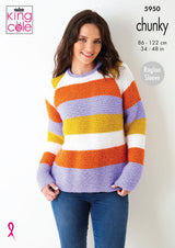 King Cole 5950 Sweaters in Big Value Chunky Leaflet