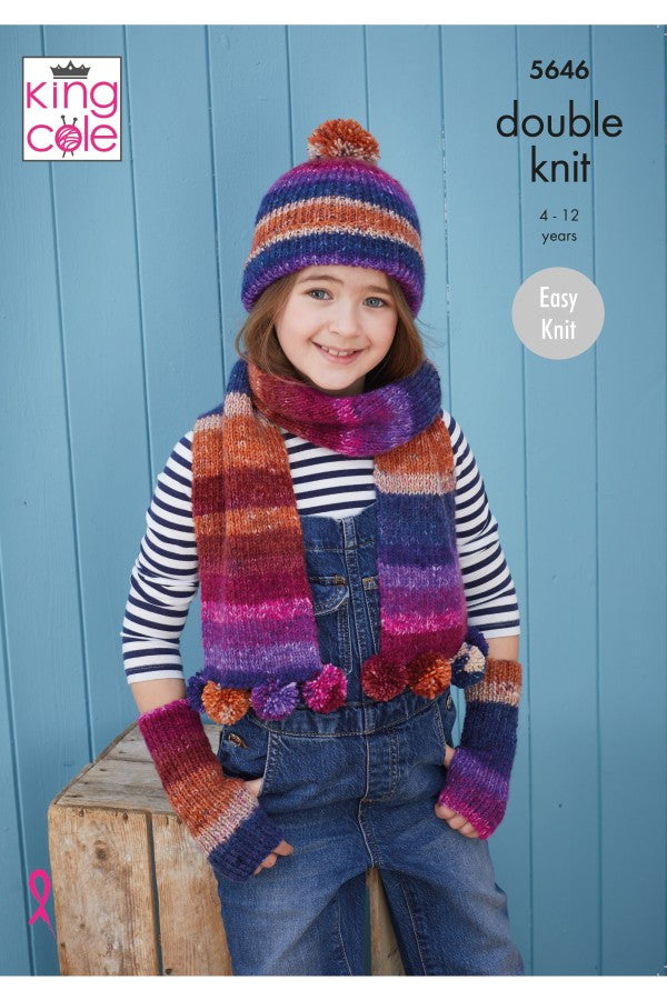 King Cole 5646 Accessories in Bramble DK Leaflet