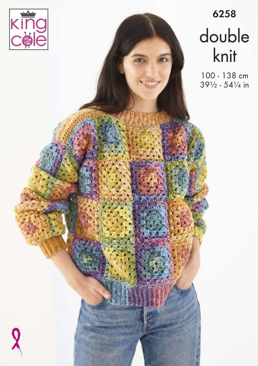 King Cole 6258 Crochet Cardigan and Jumper in Bramble DK Leaflet