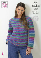 King Cole 6281 Sweaters in Bramble DK Leaflet