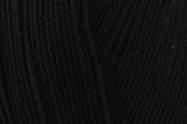 King Cole Black Cotton Socks 4ply Yarn