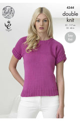 King Cole 4344 Tops in Cottonsoft DK Leaflet