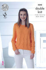 King Cole 4840 Slipover and Sweater in Cottonsoft DK Leaflet