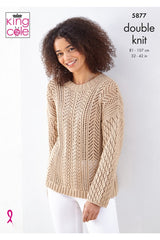King Cole 5877 Sweaters in Cottonsoft DK Leaflet
