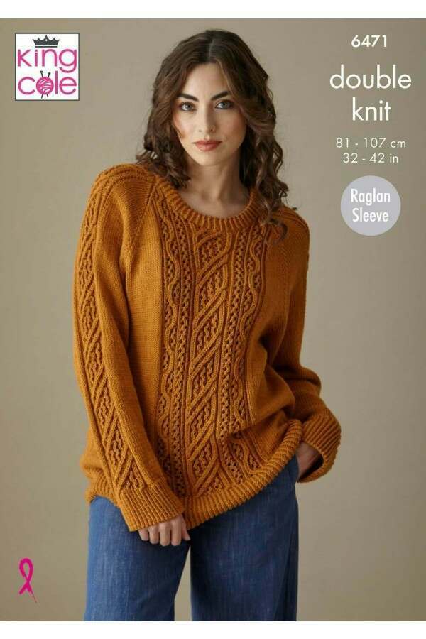 King Cole 6471 Sweater and Top in Cottonsoft DK Leaflet