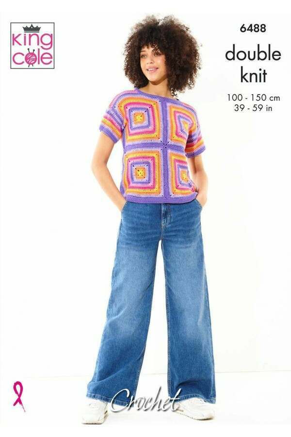King Cole 6488 Tops in Cottonsoft DK Leaflet
