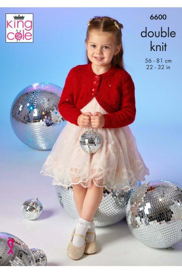 King Cole 6600 Cardigans in Dazzle DK Leaflet