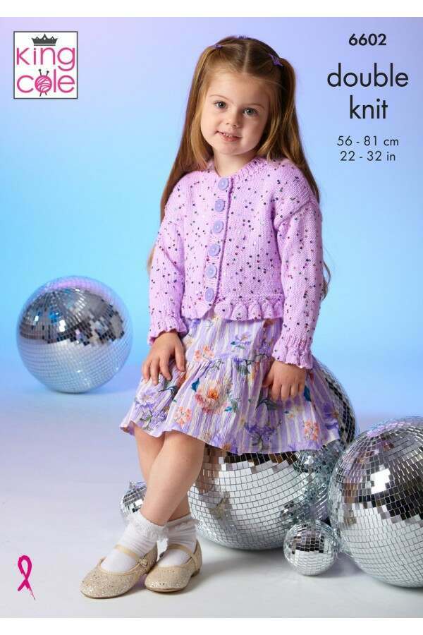 King Cole 6602 Cardigan and Sweater in Dazzle DK Leaflet