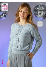 King Cole 6603 Sweater and Cardigan in Dazzle DK Leaflet