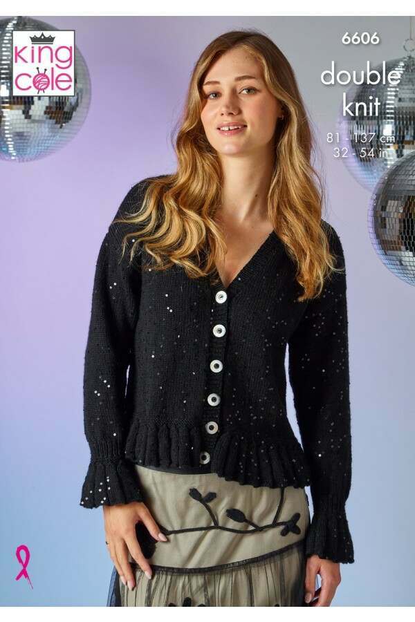 King Cole 6606 Cardigan and Top in Dazzle DK Leaflet