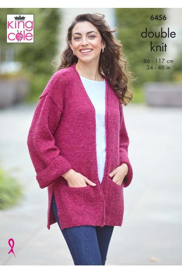 King Cole 6456 Sweater and Cardigan in Eternity DK Leaflet