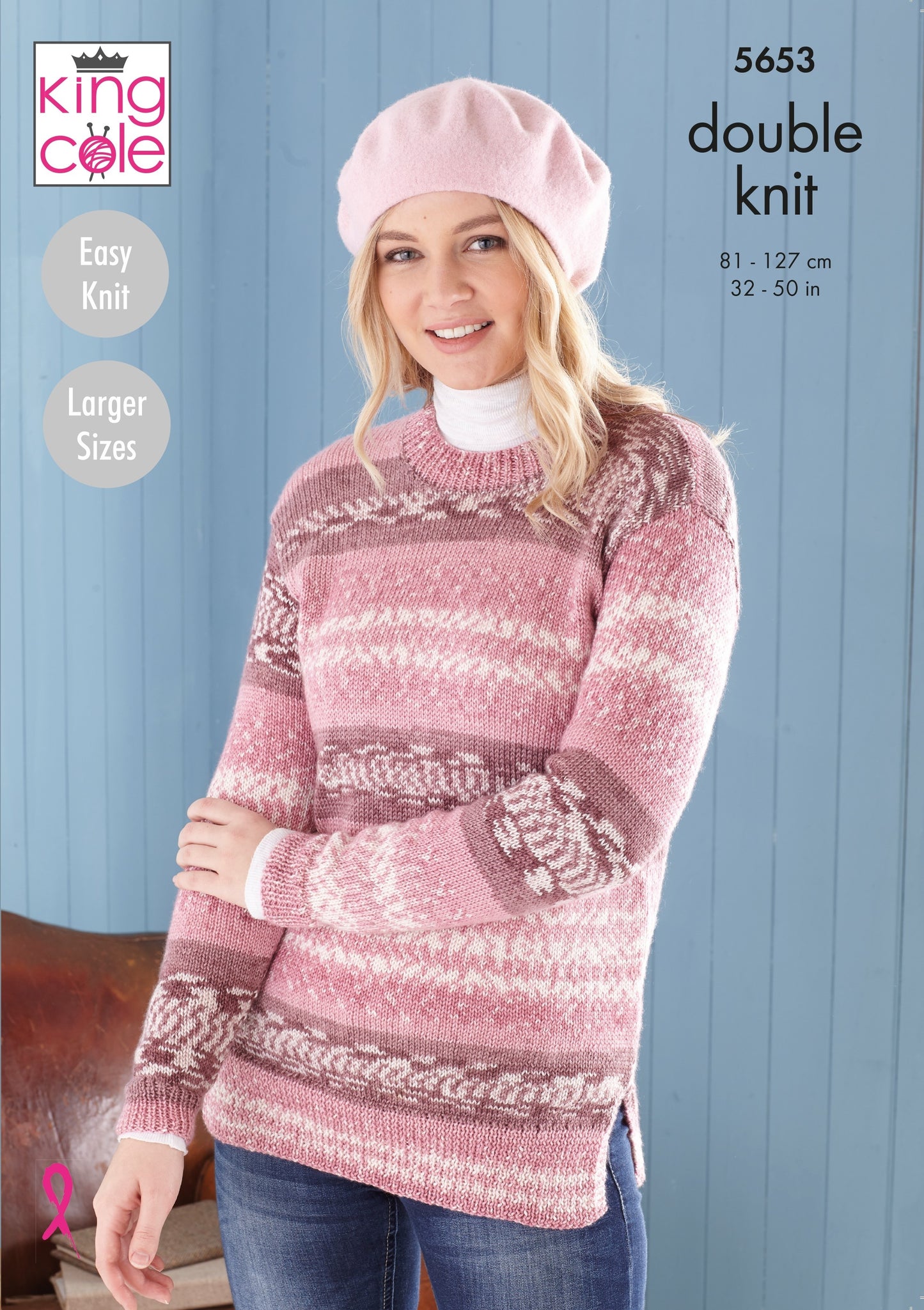 King Cole 5653 Sweater and Tunic in Fjord DK Leaflet