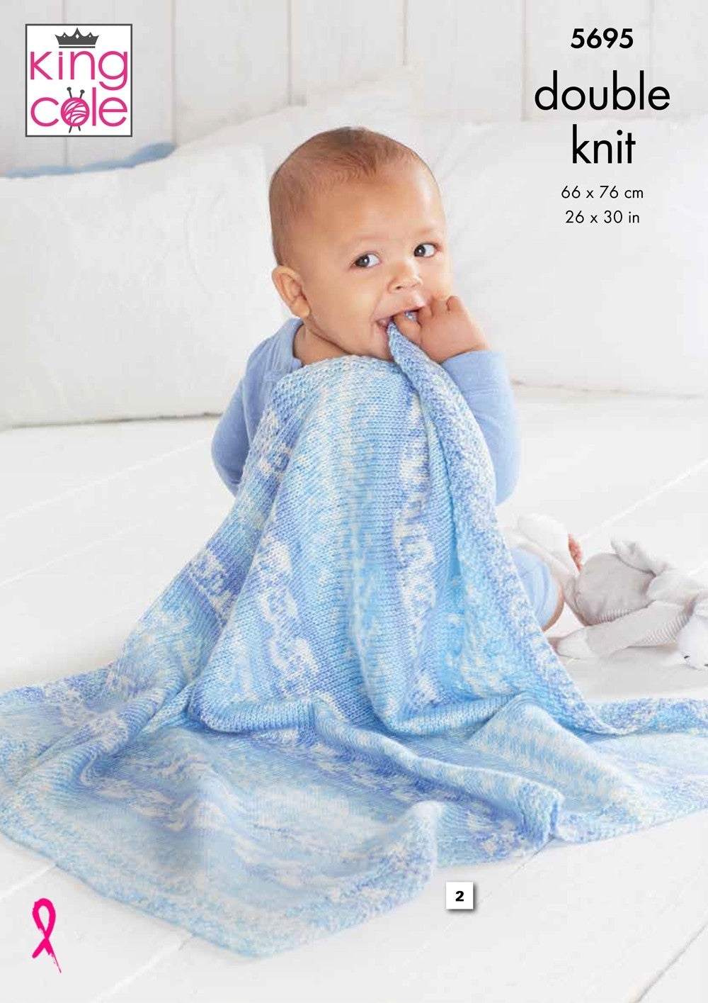King Cole 5695 Blankets in Fjord DK leaflet