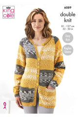 King Cole 6089 Cardigans in Fjord DK Leaflet