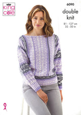 King Cole 6090 Sweater and Jacket in Fjord DK Leaflet