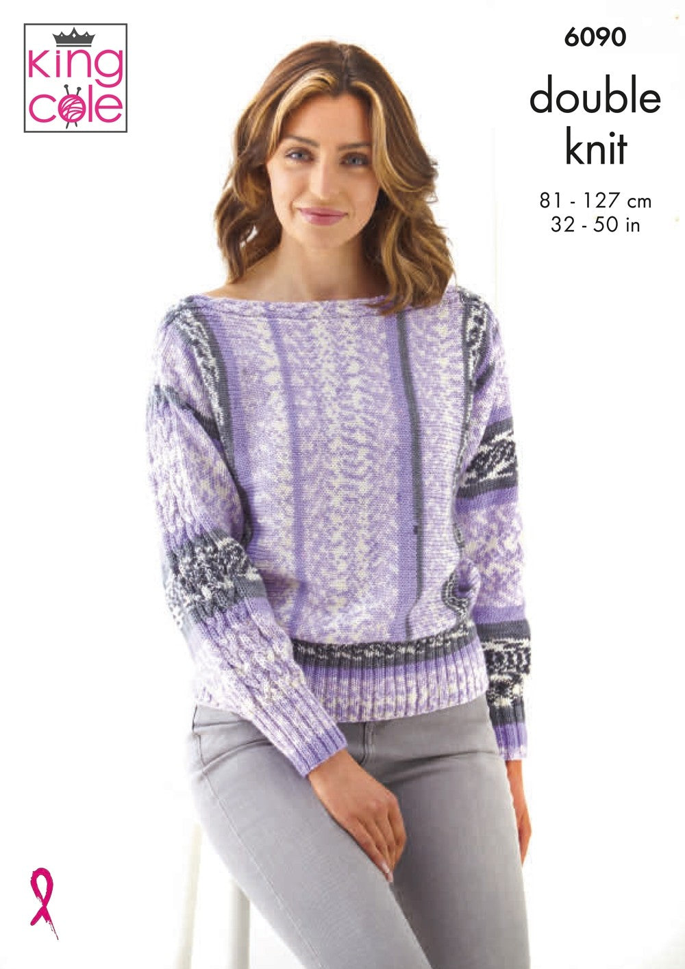 King Cole 6090 Sweater and Jacket in Fjord DK Leaflet