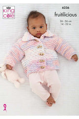 King Cole 6236 Jacket, Cardigan and Waistcoat in Fruitilicious Leaflet