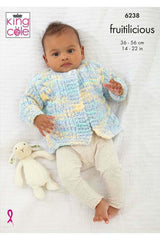 King Cole 6238 Jacket, Cardigan and Waistcoat in Fruitilicious Leaflet