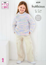King Cole 6239 Jacket and Sweater in Fruitilicious Leaflet