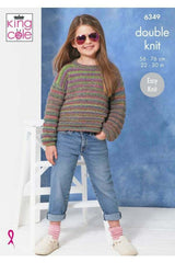 King Cole 6349 Sweater and Cardigan in Jamboree DK Leaflet