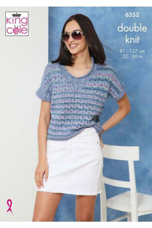 King Cole 6352 Tops in Jamboree DK Leaflet
