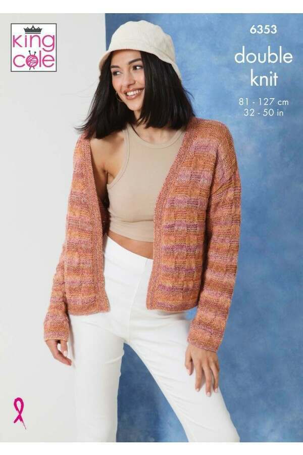 King Cole 6353 Cardigans in Jamboree DK Leaflet