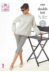 King Cole 6366 Sweaters in Merino Blend DK Leaflet