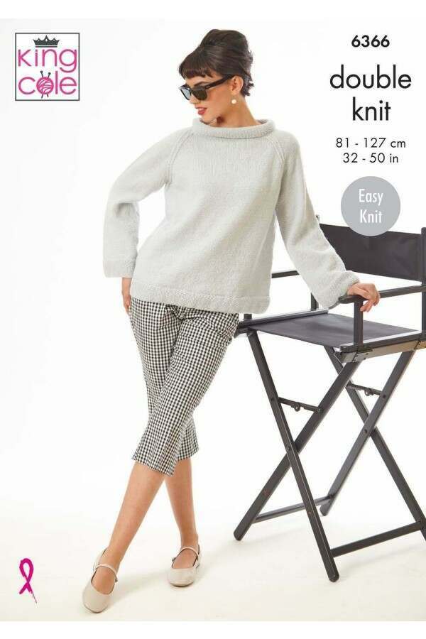King Cole 6366 Sweaters in Merino Blend DK Leaflet