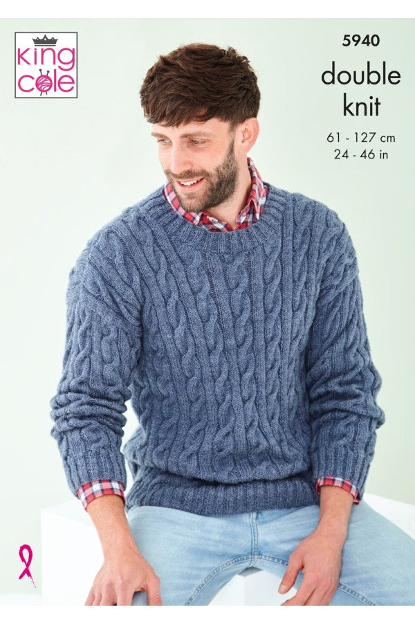 King Cole 5940 Sweaters in Pricewise DK Leaflet