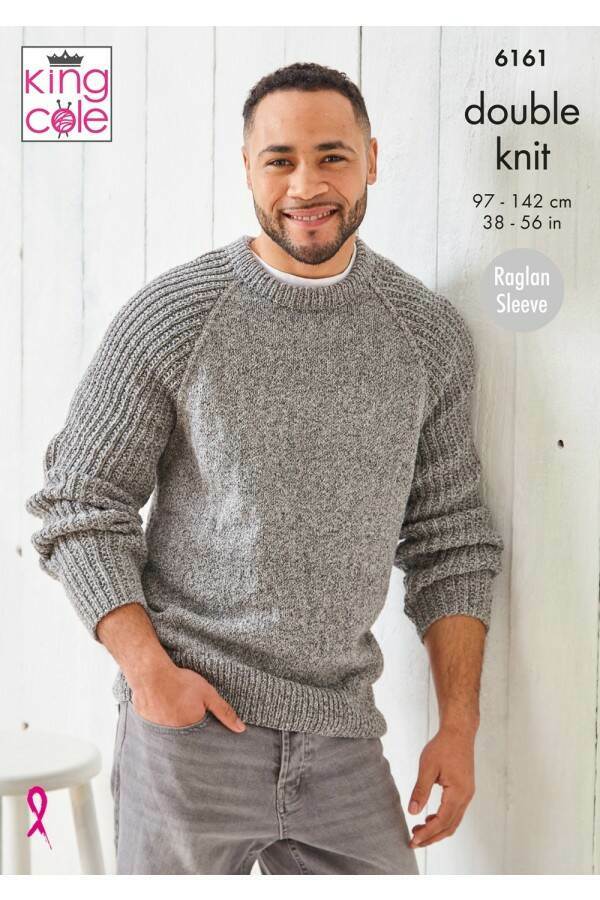 King Cole 6161 Sweater and Slipover in Simply Denim DK Leaflet