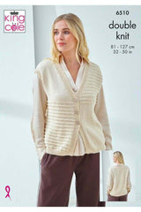 King Cole 6510 Slipover and Waistcoat Simple Demin DK Leaflet