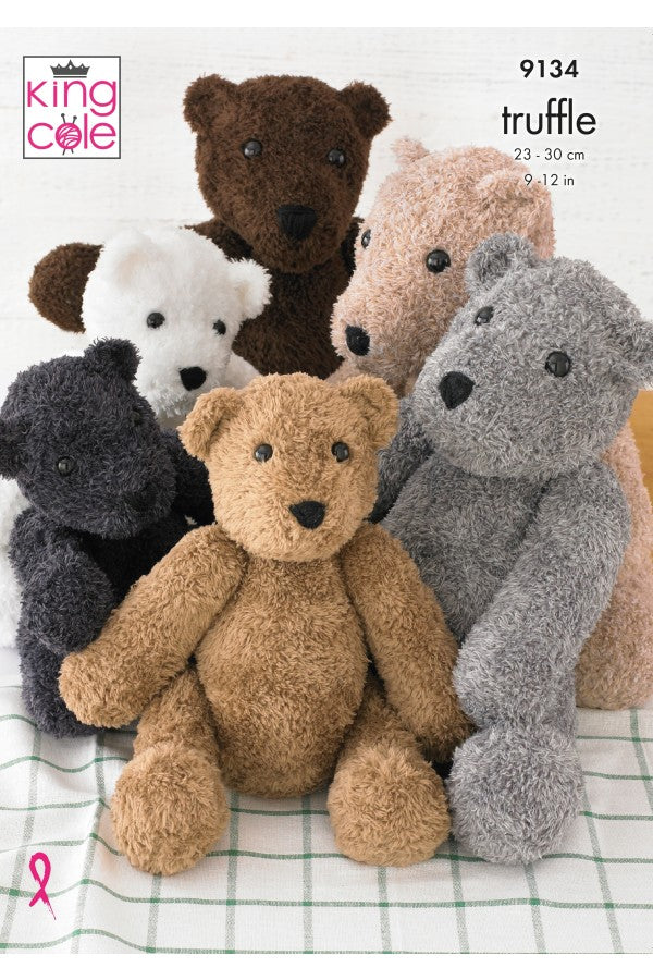 King Cole 9134 Teddies in Truffle Leaflet