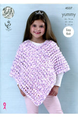 King Cole 4537 Ponchos in Yummy Chunky Leaflet