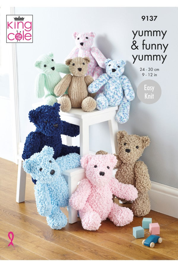 King Cole 9137 Teddies in Yummy and Funny Yummy Leaflet