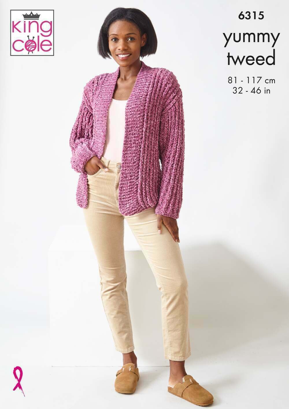 King Cole 6315 Cardigan and Sweater in Yummy Tweed leaflet