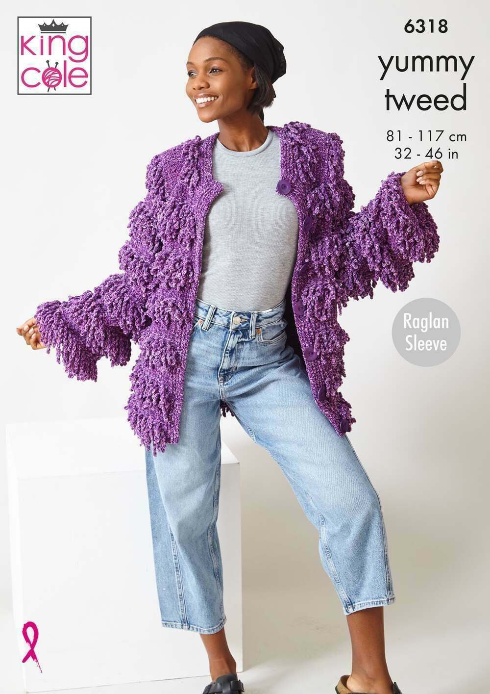 King Cole 6318 Cardigan and Accessories in Yummy Tweed Leaflet