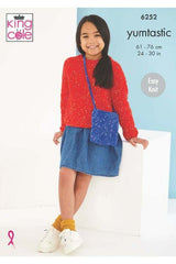 King Cole 6252 Children Sweaters and Bag in Yumtastic leaflet