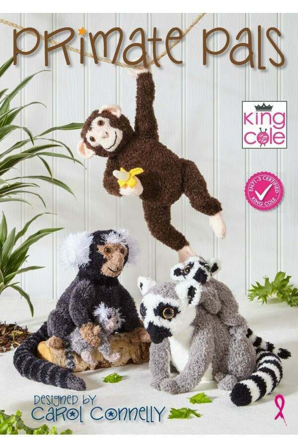 King Cole Primate Pals Book 1 Booklet