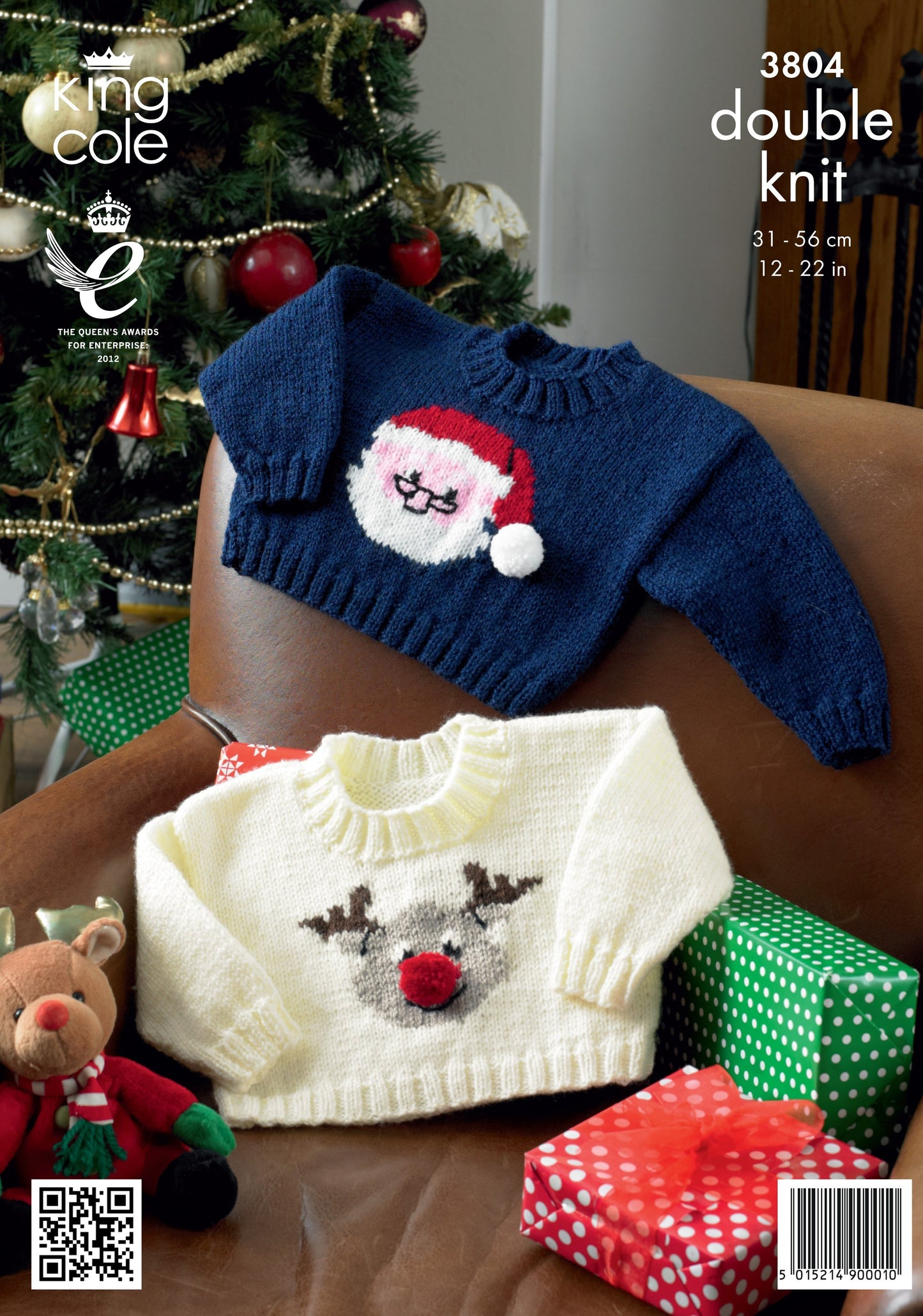 King Cole 3804 Baby Christmas Sweaters in Comfort DK Leaflet